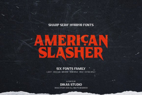American Slasher: The Sharp Serif for Scroll-Stopping Campaigns