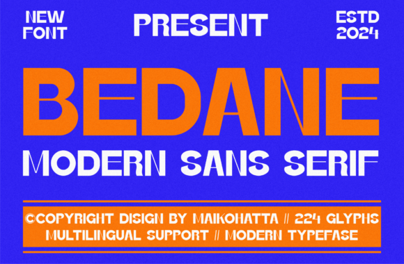 Bedane: The Bold Sans Serif Typeface That Elevates Brand Identity