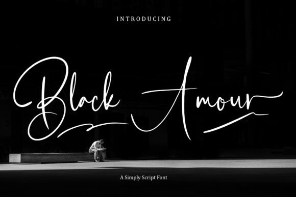 Black Amour: The Premium Script Font for Handmade Creators