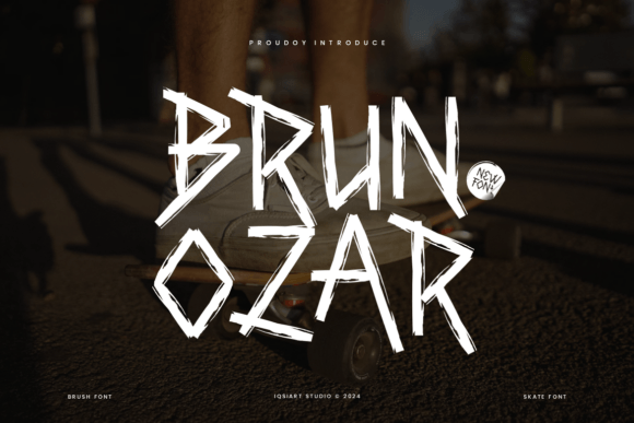 Brunozar: The Bold Handwritten Typeface for Modern Editorial Design