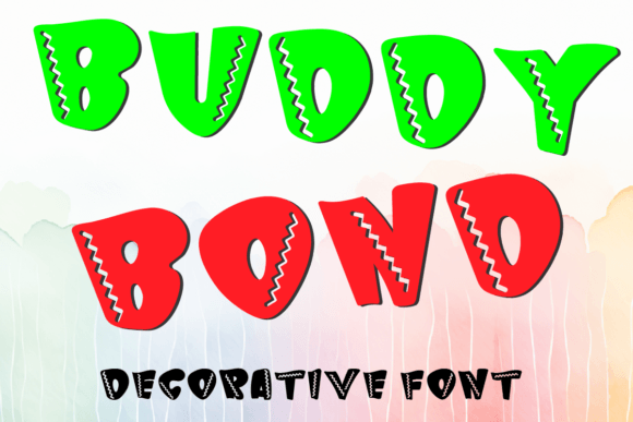 Buddy Bond: A Zigzag Typeface for Bold Brand Identity