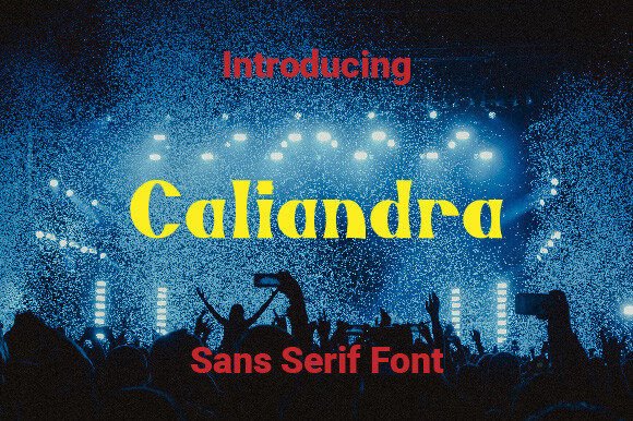 Caliandra: A Bold Sans Serif Typeface for Modern Branding