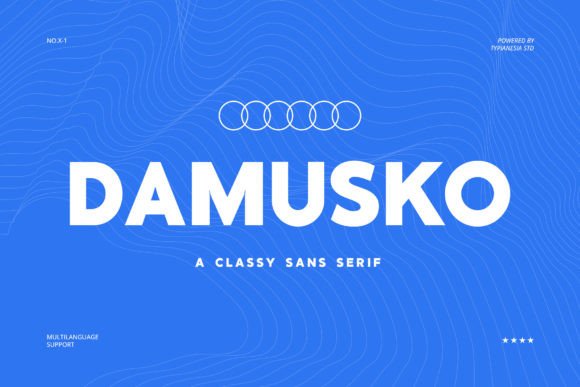Damusko: A Modern Sans Serif Typeface for Digital Brands