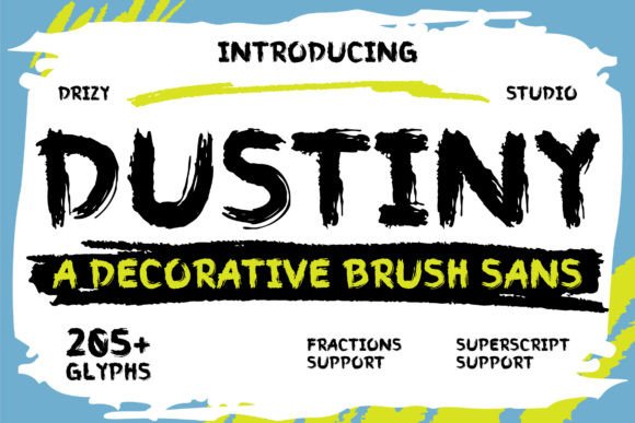 Dustiny: A Grunge Sans Serif Font for Bold Digital Experiences