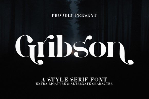 Grıbson: A Bold Serif Font for Authentic Brand Identity