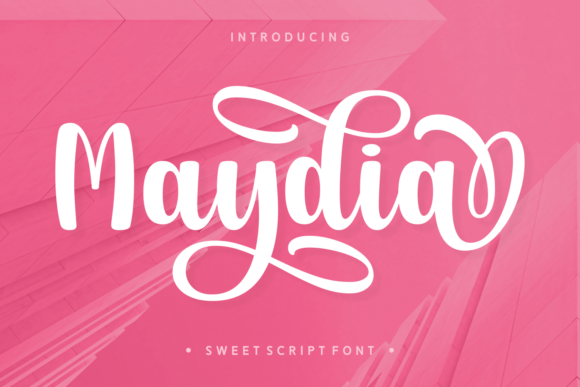 Maydia: The Bold Script Typeface for Campaign Visuals
