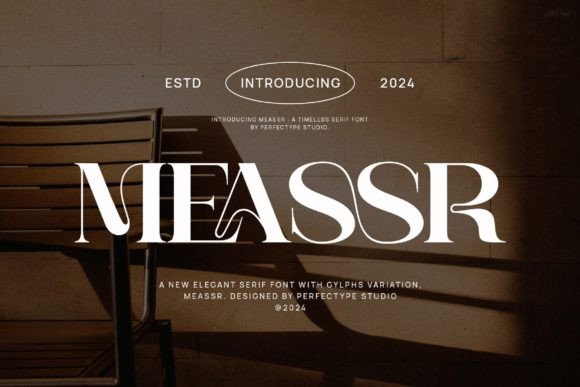 Meassr: The Bold Serif Font That Elevates Small Business Branding