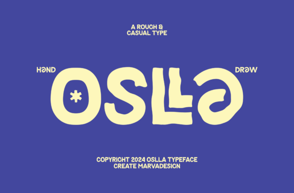 Oslla: A Bold Decorative Typeface for Modern Editorial Design
