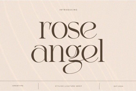 Rose Angel: The Elegant Serif Font for Handmade Creators