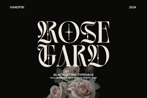 Rose Gard: The Bold Blackletter Font for Handmade Crafts