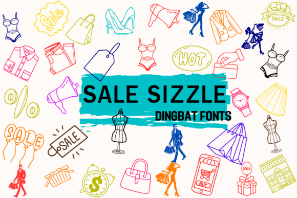 Sale Sizzle: A Vibrant Dingbat Typeface for Bold Branding