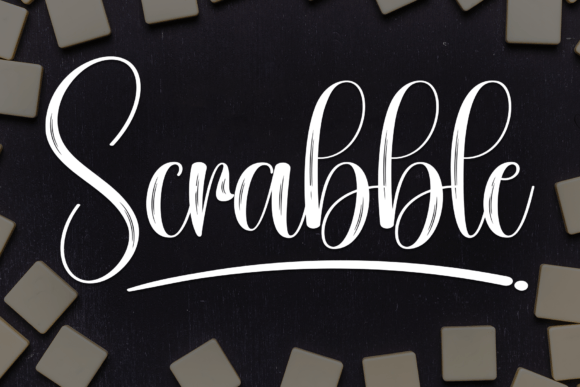Scrabble: A Bold Handwritten Typeface for Modern Editorial Design