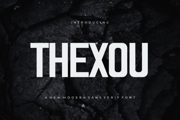 Thexou: The Bold Sans Serif Font for Handmade Creations