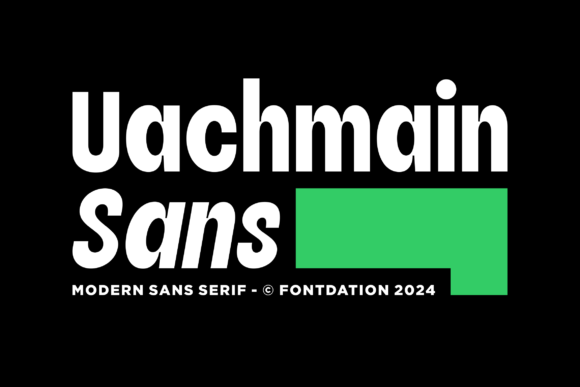 Uachmain Sans: The Modern Typeface for Handmade Branding